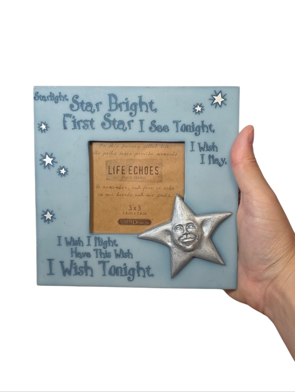 Vintage Y2K Life Echoes Starlight Star Bright Celestial 3x3 Picture Frame